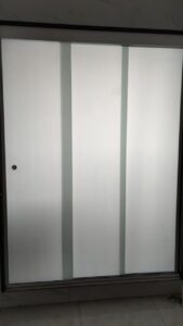 insulfilm jateado porta de vidro de correr