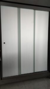 insulfilm jateado porta de vidro de correr 2