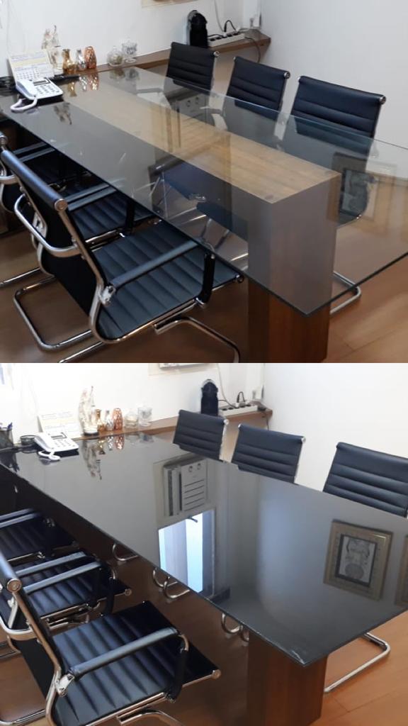 Película Mesa 9 insulfilm preto mesa de vidro